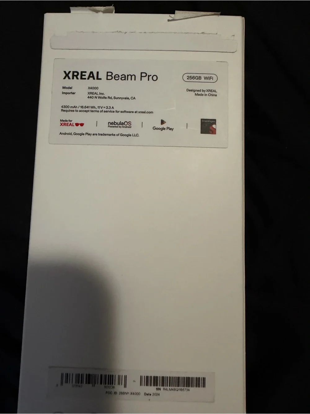XREAL open box